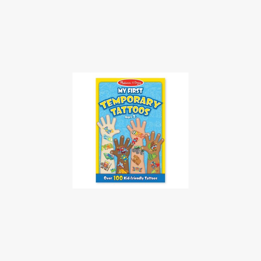 Набір для творчості Melissa&Doug Мои первые временные татуировки, 100 шт., голубые (MD2947)