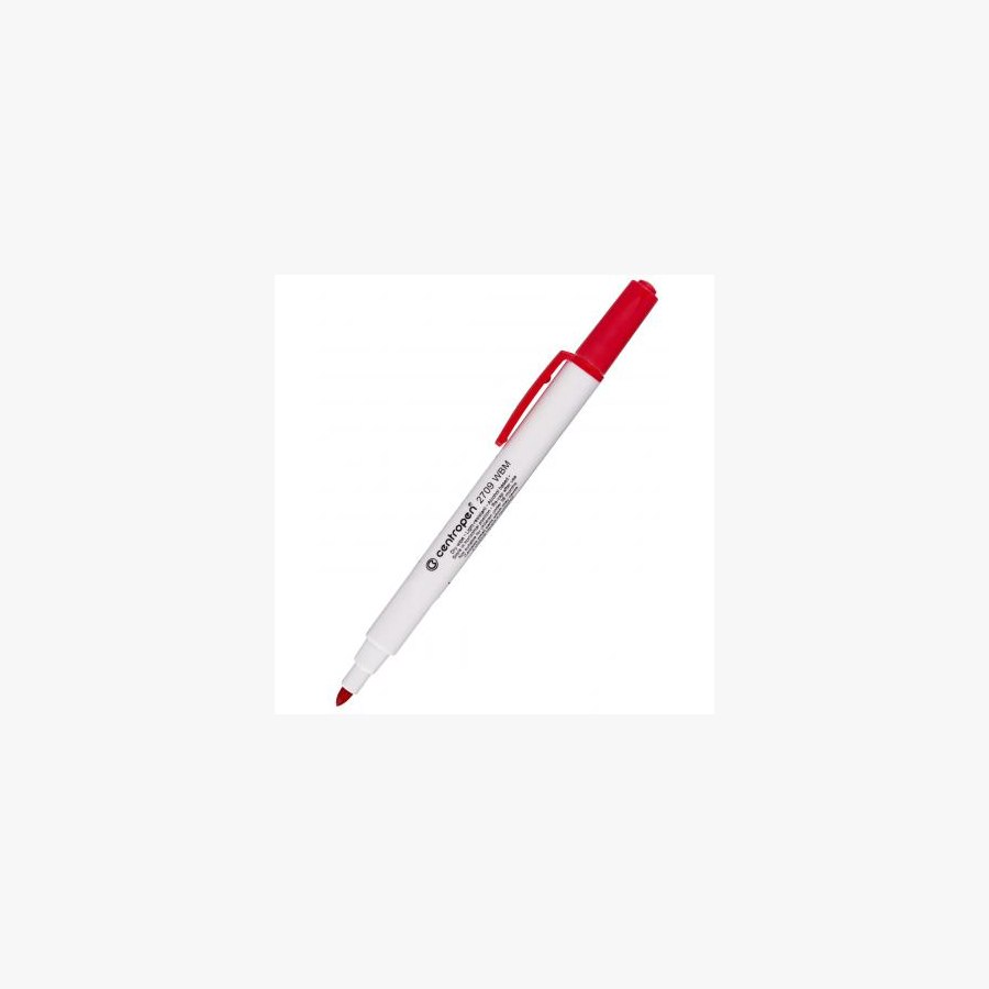 Маркер Centropen Board 2709 1-2 мм, round tip, red (2709/02)