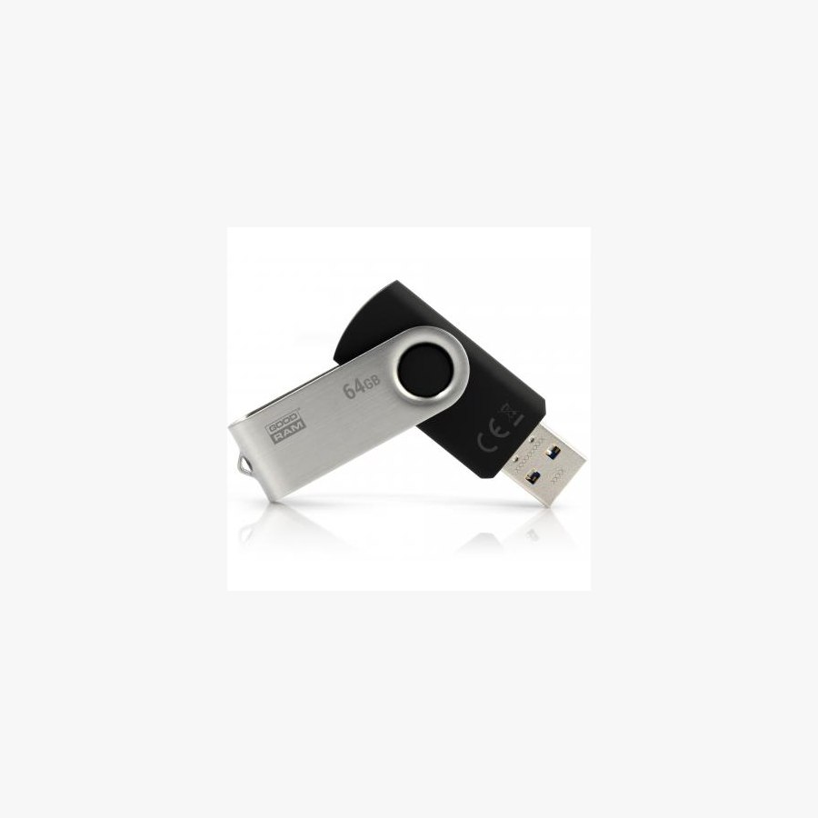 USB флеш накопичувач Goodram 64GB Twister Black USB 3.0 (UTS3-0640K0R11)