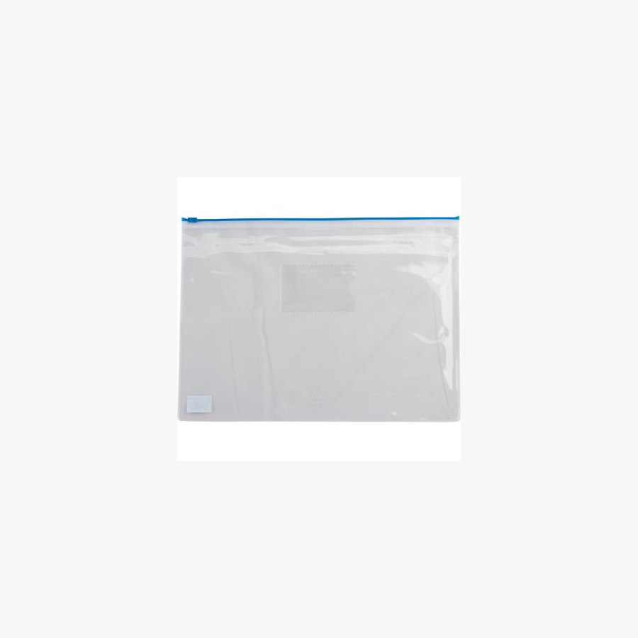 Папка на блискавці Buromax А4, plastic zipper blue (BM.3946-02)
