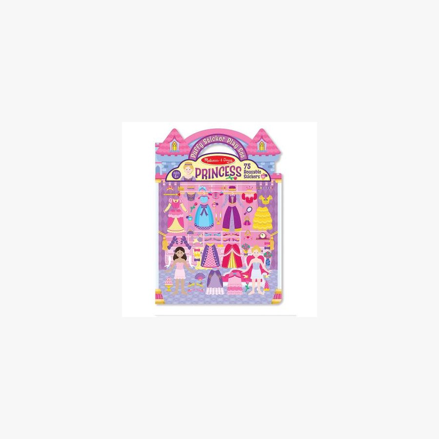 Набір для творчості Melissa&Doug Объемные многоразовые наклейки "Принцессы" (MD9100)