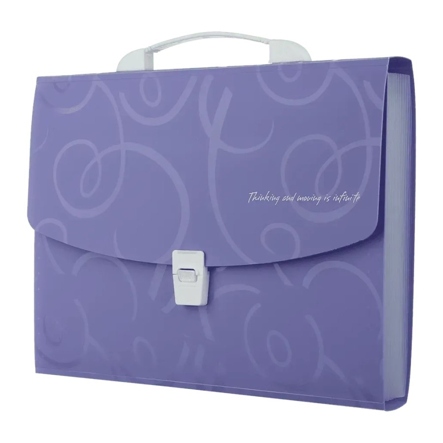 Папка - портфель Buromax A4/35мм, BAROCCO, violet (BM.3719-07)