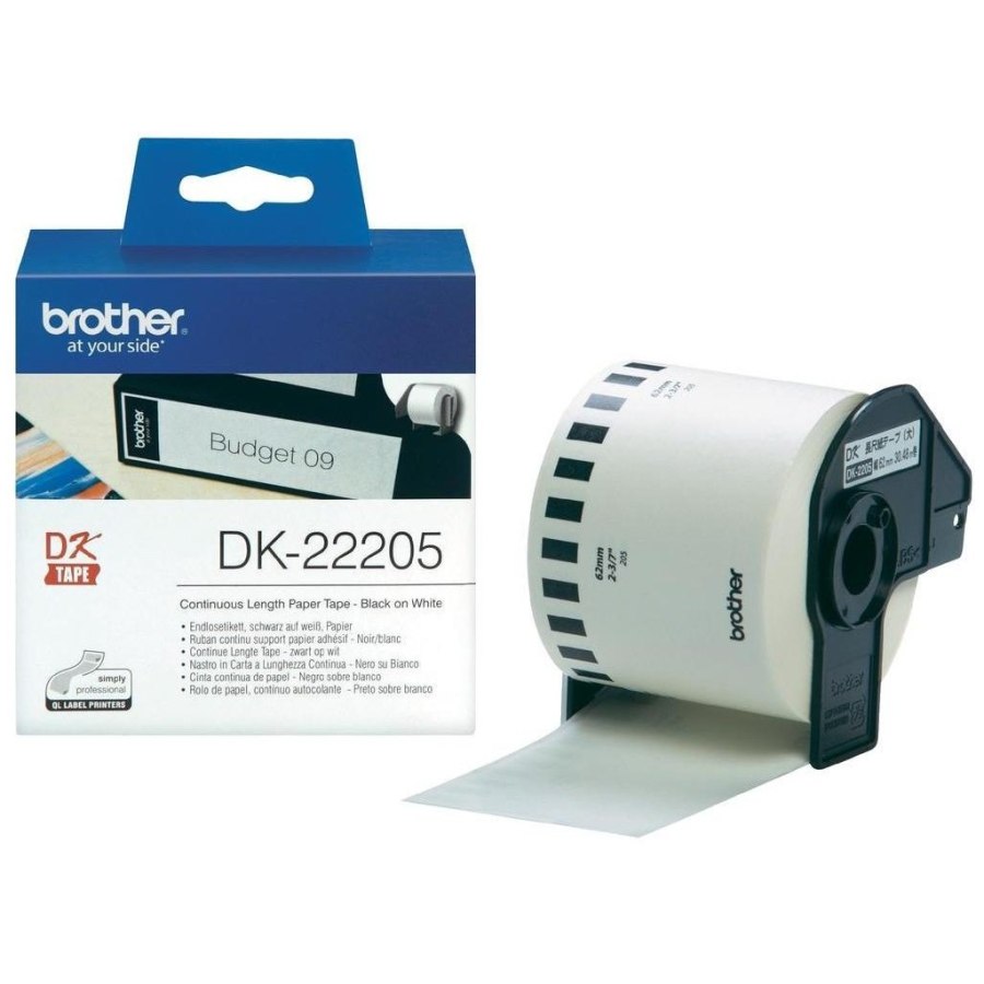 Картридж Brother QL-1060N/ QL-570 (62mm x 30.48M) (DK22205)