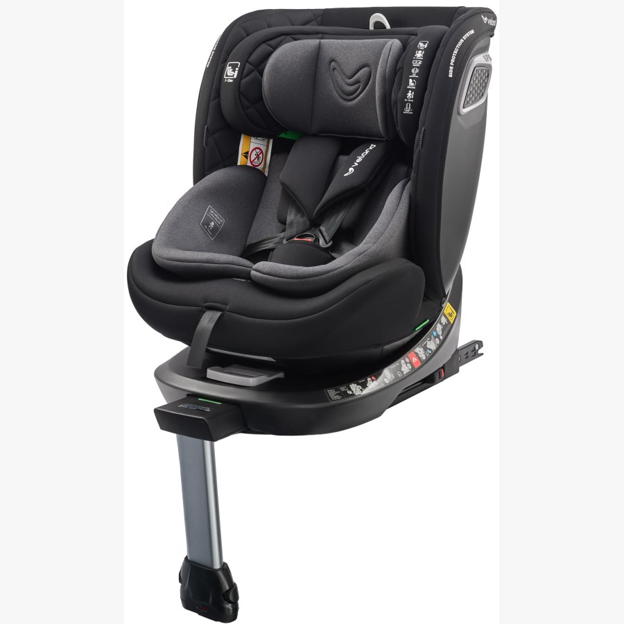 Автокрісло VELANO Vento 360° i-Size 40–150 см, ISOFIX + опорна нога, grey