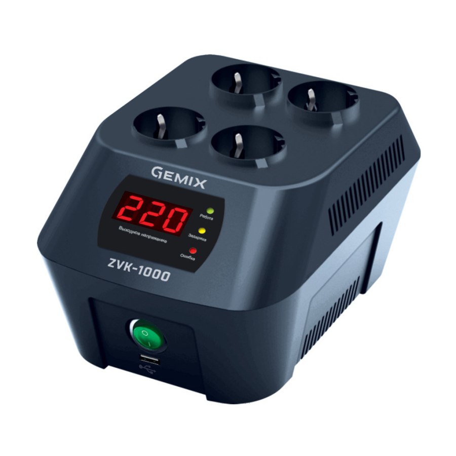 Стабілізатор напруги Gemix ZVK-1000 (ZVK1000.700W)