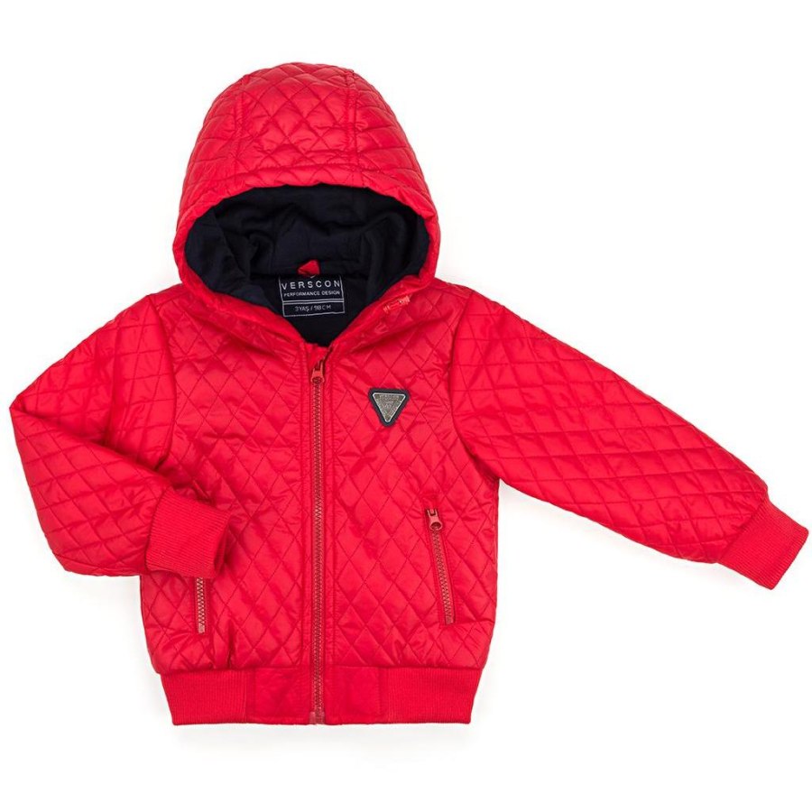 Куртка дитяча Verscon з капюшоном (3439-122B-red)
