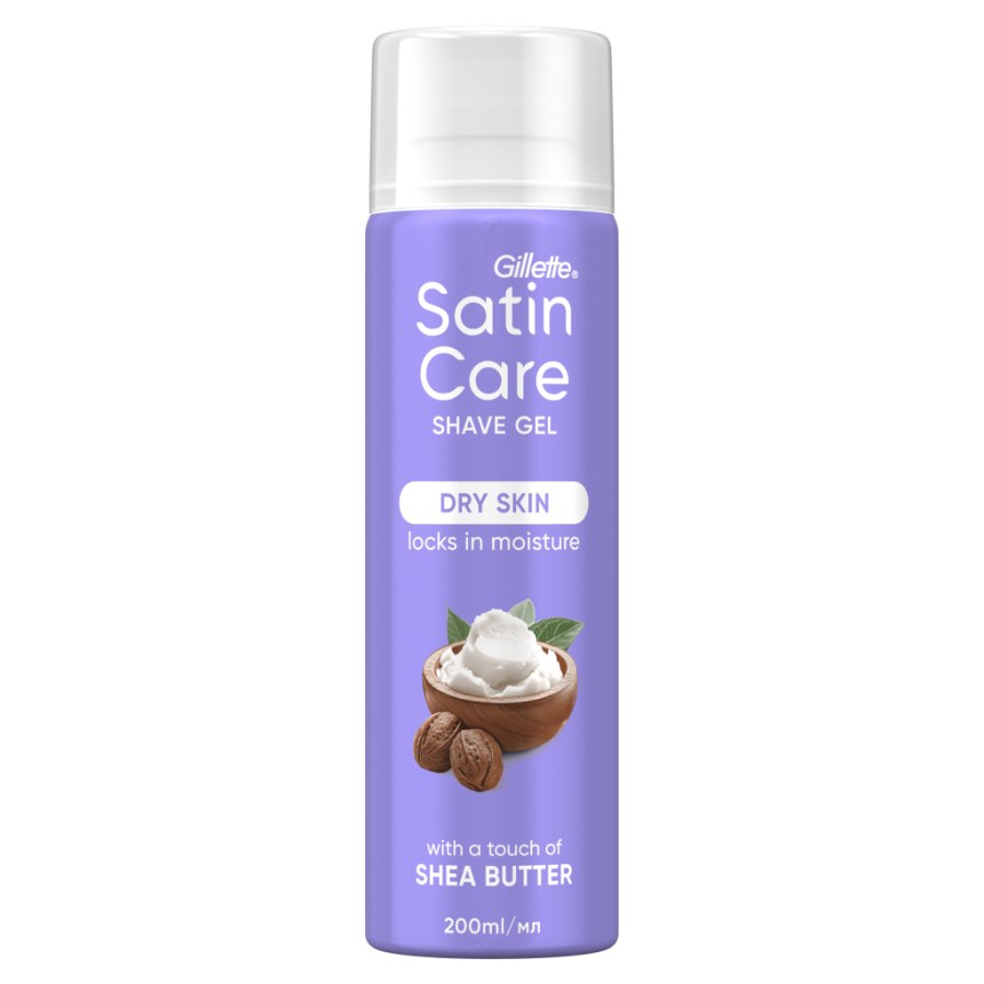 Гель для гоління Satin Care Shea Butter Silk Для сухої шкіри 200 мл (7702018012466)