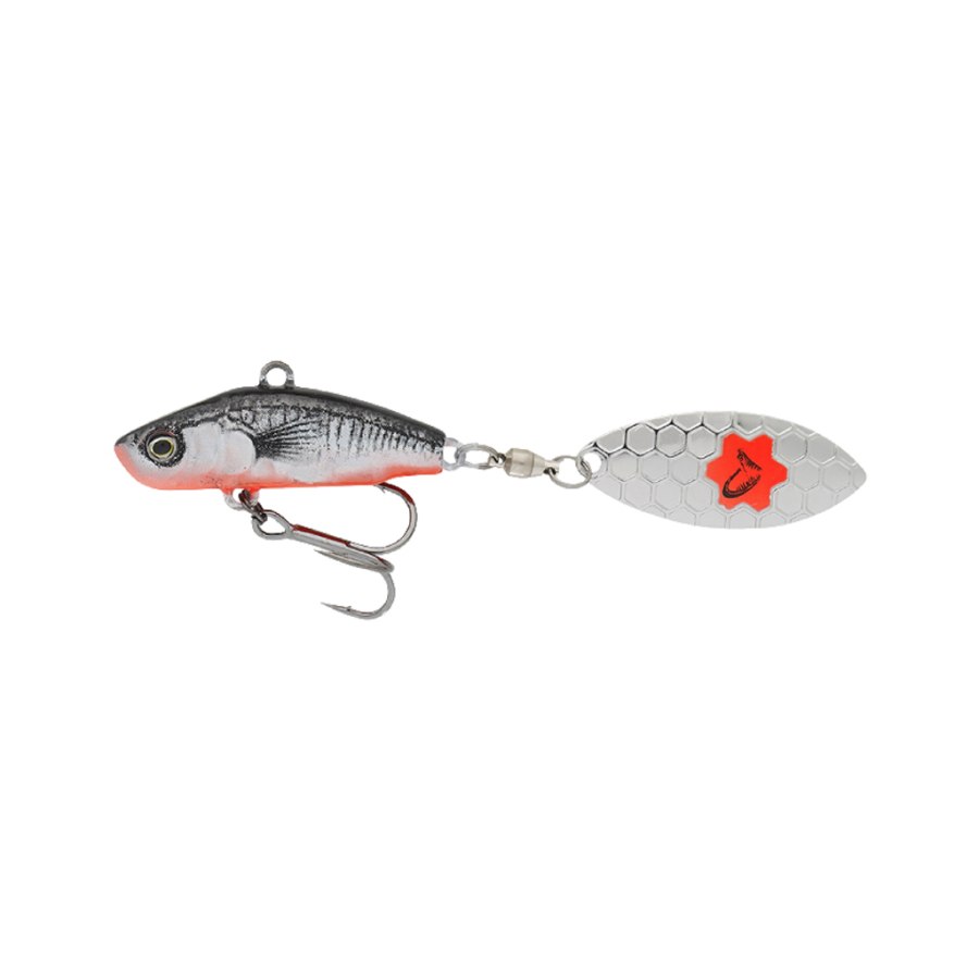 Тейл-спінер Savage Gear 3D Sticklebait Tailspin 65mm 9.0g Black Red (1854.43.92)
