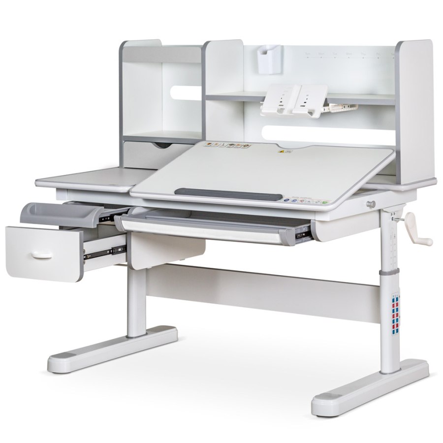 Парта Mealux Florida Multicolor Gray (Evo-52 WG + G Multicolor)