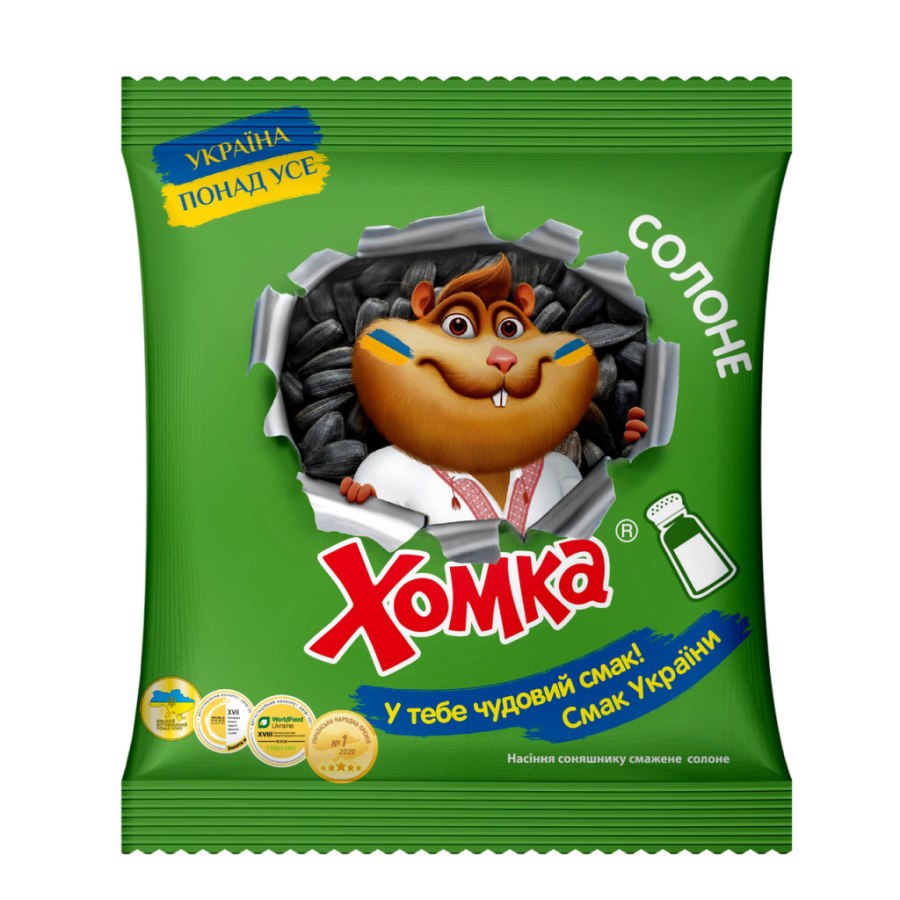 Насіння соняшника Хомка смажене солоне 125 г (4820134942221)