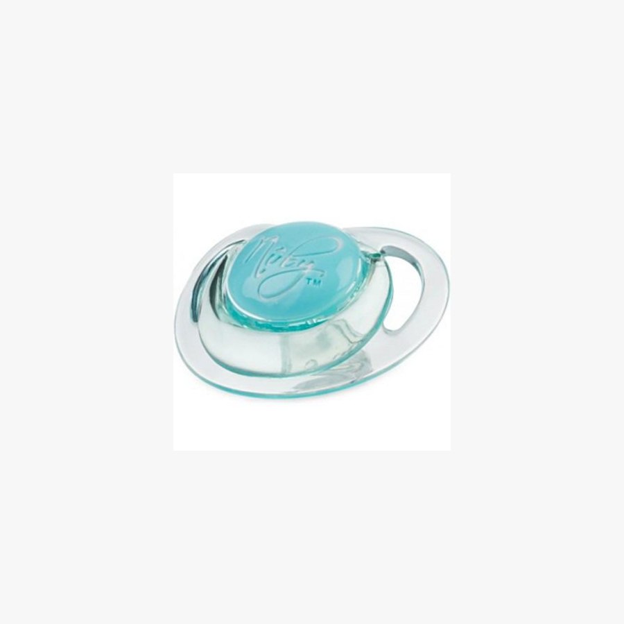 Пустушка Nuby Natural Touch Ортодонтическая 12м, голубая (67522LOSN-1)