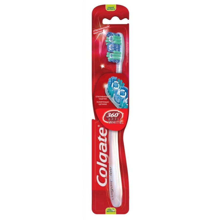 Зубна щітка Colgate 360 Оптик уайт (6001067017332)