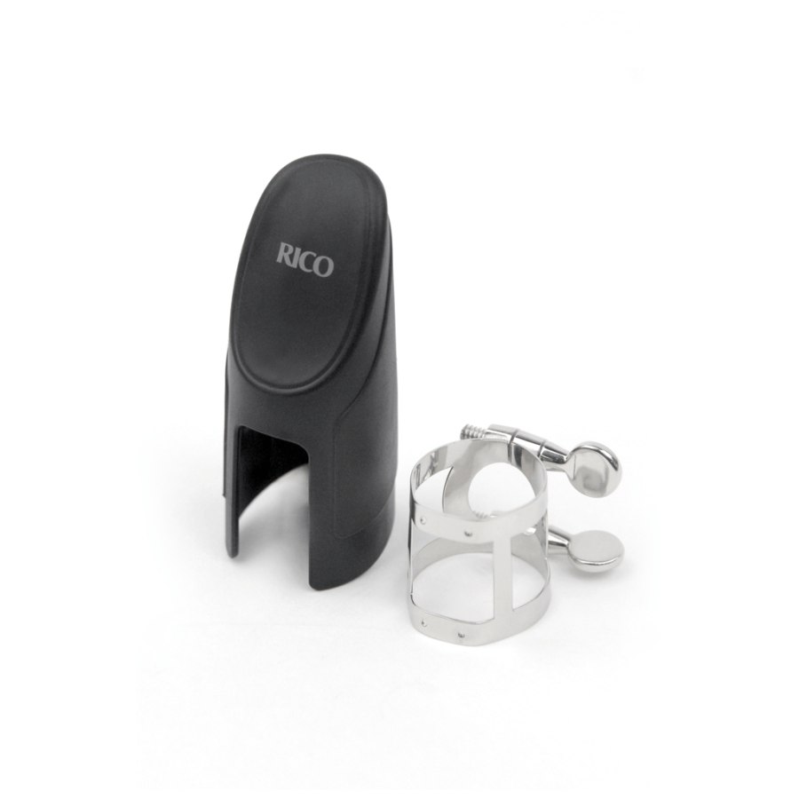 Лігатура для саксофонів D'Addario Rico Ligature & Cap For Soprano Sax Nickel-Plated (RSS1N)