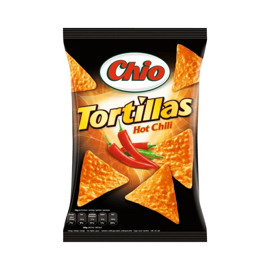 Чіпси Chio Tortillas зі смаком перцю чилі 110 г (4001242105900)