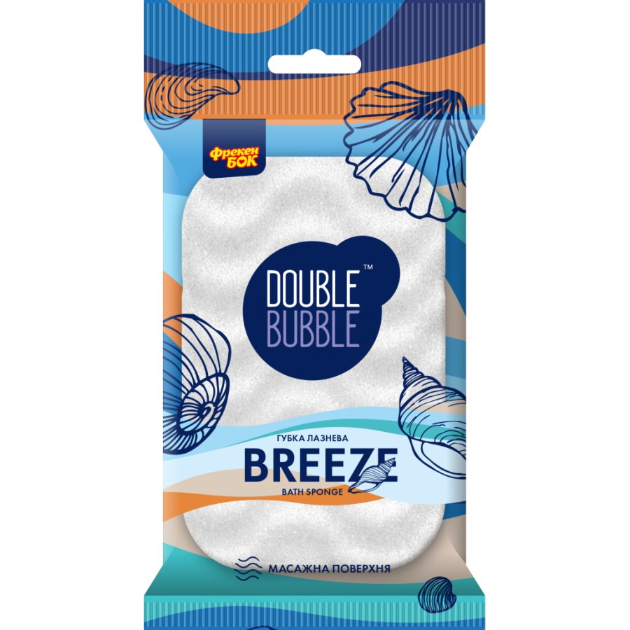 Губка для купання Фрекен БОК Breeze З масажною поверхнею Колір в асортименті (4823071606577)