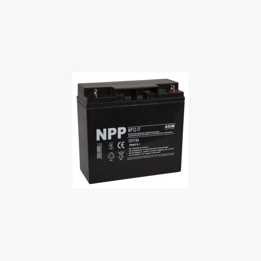 Батарея до ДБЖ NPP 12В 17 Ач (NP12-17)