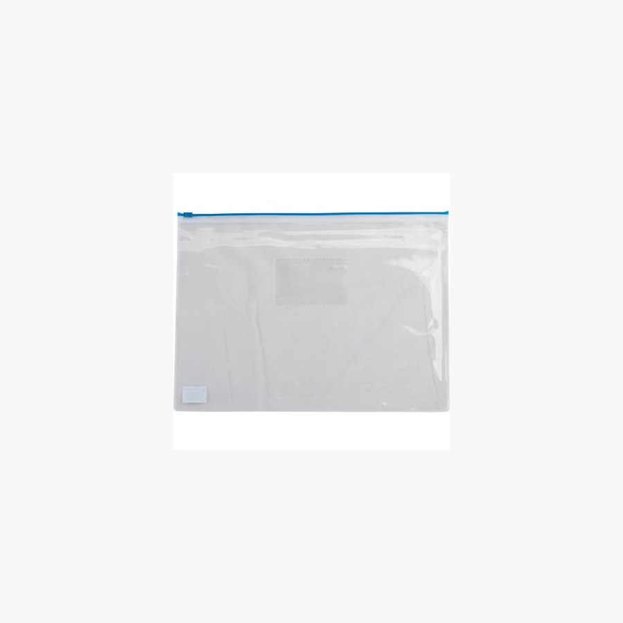 Папка на блискавці Buromax А5, plastic zipper blue (BM.3947-02)