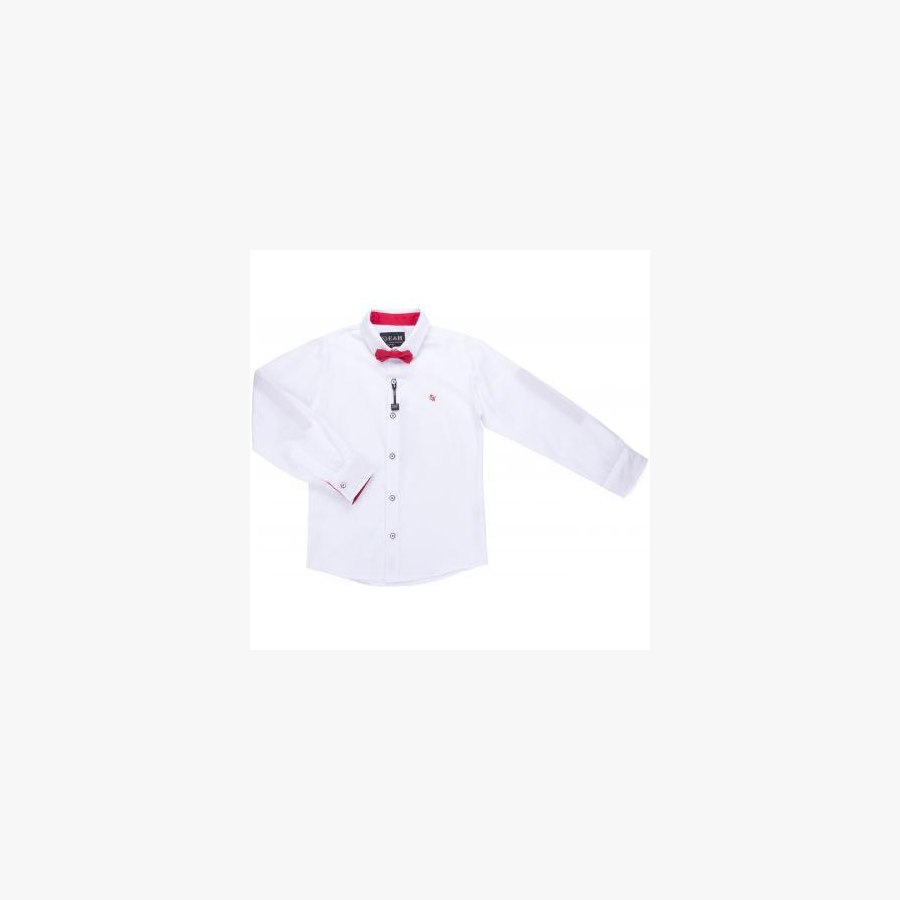 Сорочка дитяча E&H з червоним метеликом (G-233-134B-white-red)
