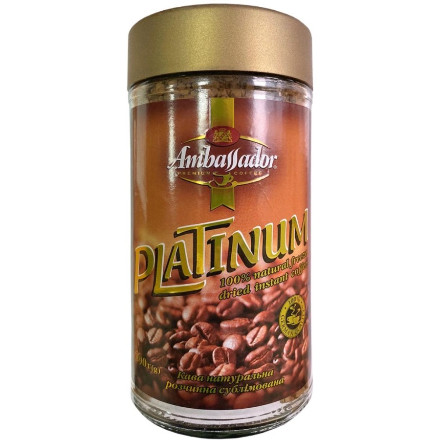 Кава Ambassador розчинна 190г скл.б, "Platinum" (am.52959)