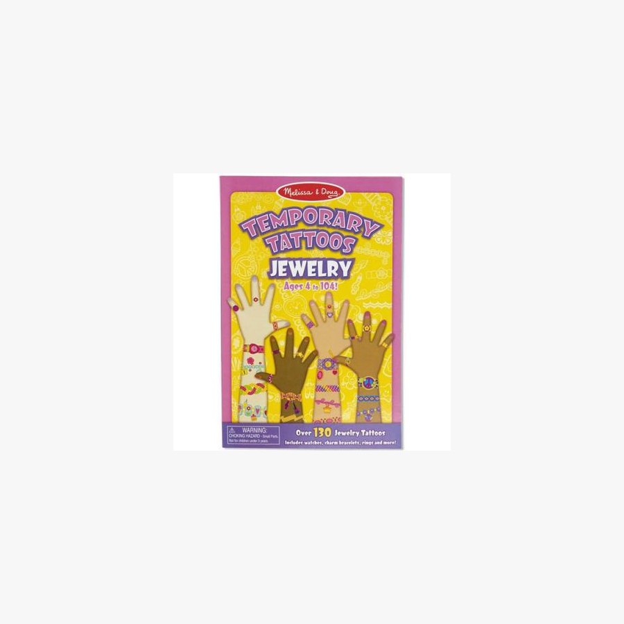 Набір для творчості Melissa&Doug Мои первые временные татуировки - Ювелирные изделия, 130 шт. (MD2194)