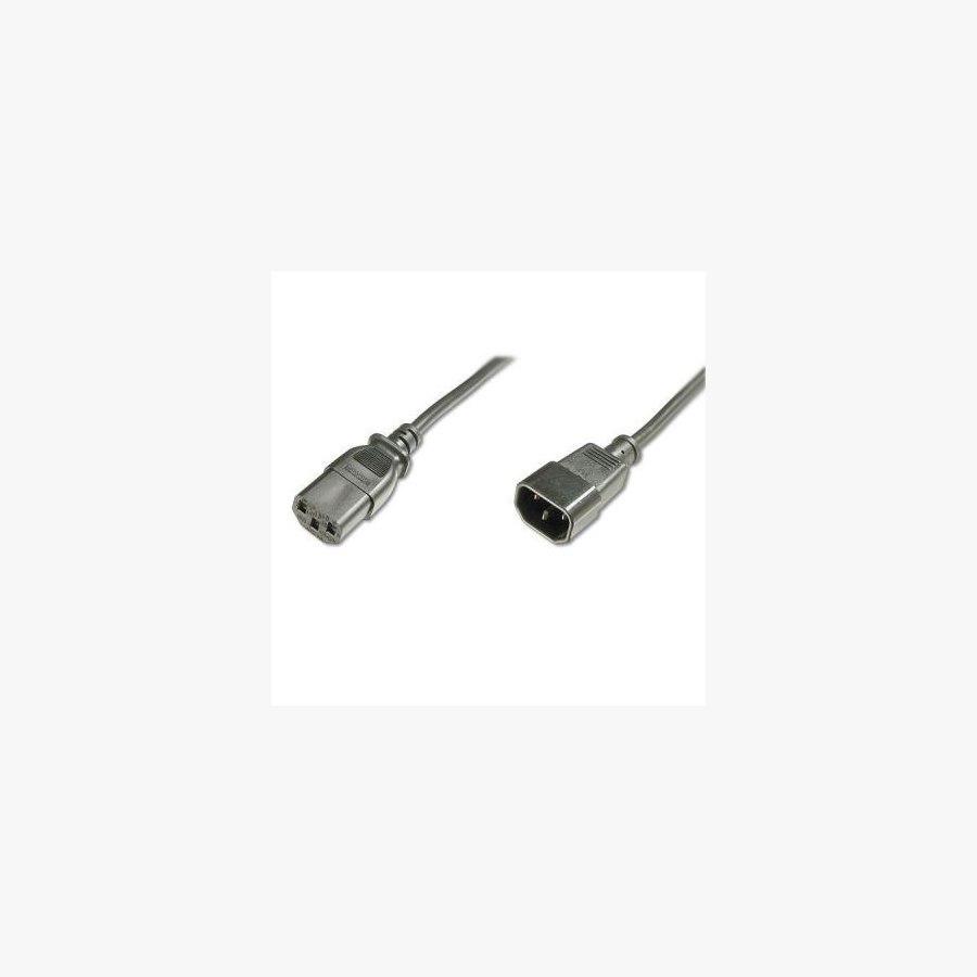 Кабель живлення C13 to C14 5.0m Digitus (AK-440201-050-S)