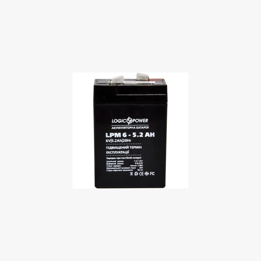 Батарея до ДБЖ LogicPower LPM 6В 5.2 Ач (4158)