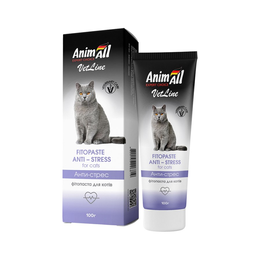 Паста для тварин AnimAll VetLine стоп стрес для кішок 100 г (4820150206819)