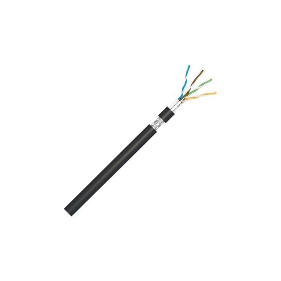 Кабель мережевий FTP cat.5e 305м зовнішній (F/UTP-cat.5E) OK-Net (КППЭ-ВП (100) 4*2*0,51)