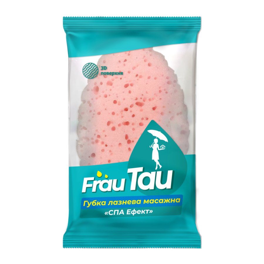 Губка для купання Frau Tau масажна Спа-ефект 1 шт. (4820195507858)