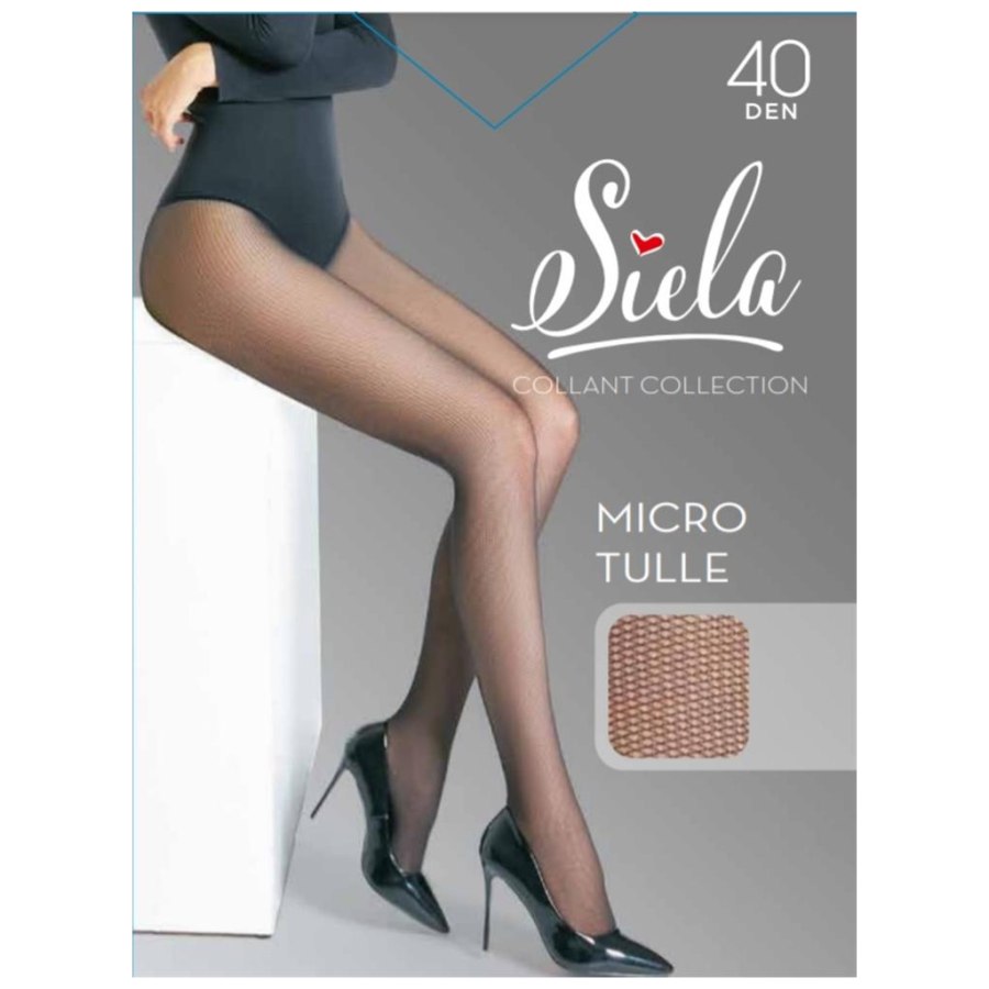 Колготи Siela Micro Tulle 40 Den Caramel - 2 (4823102986883)