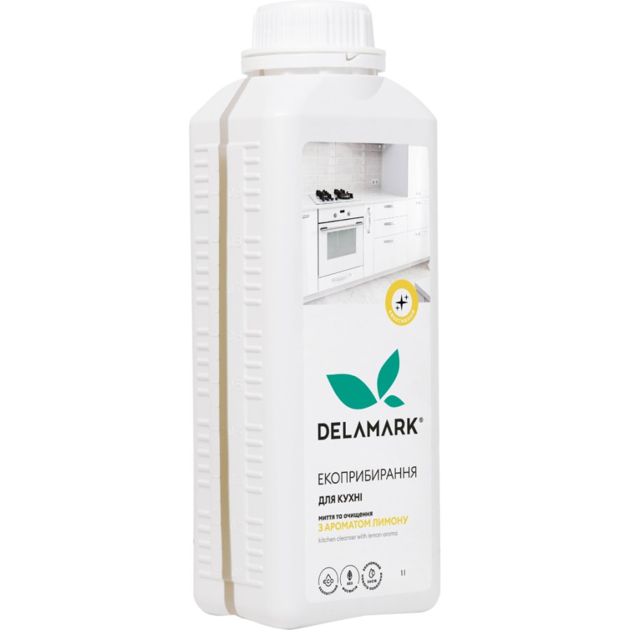 Рідина для чищення кухні DeLaMark з ароматом лимона 1 л (4820152331953)