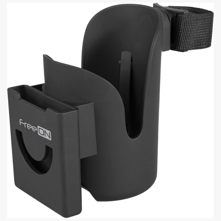 Тримач 2 в 1 для коляски FreeON, black
