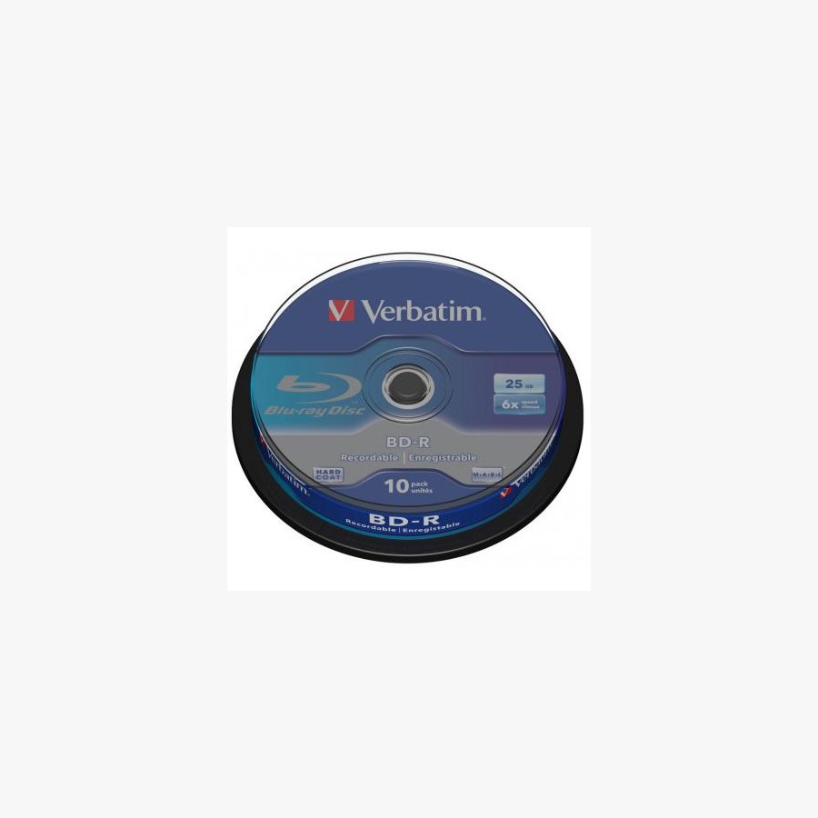 Диск BD Verbatim 25Gb 6x Cacke 10шт (43742)