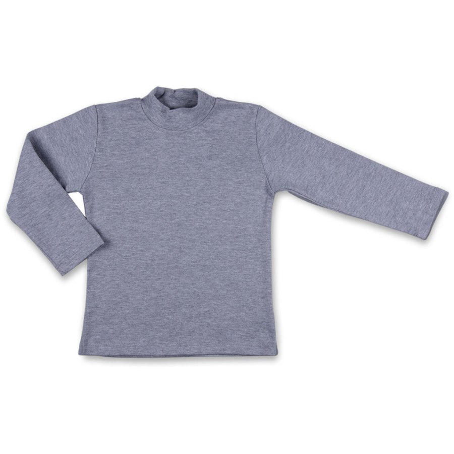 Кофта дитяча Lovetti водолазка сіра меланжева (1012-116-gray)