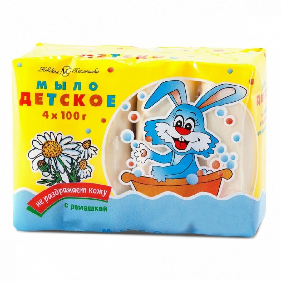 Дитяче мило Невская косметика Детское с экстрактом ромашки 4x100 г (4600697101576)