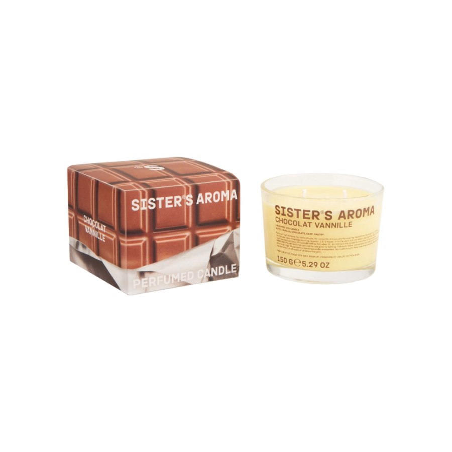 Ароматична свічка Sister's Aroma Chocolat Vannille 150 г (4820227785445)