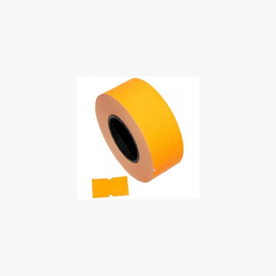 Етикет-стрічка Aurika 21х12 orange, 30 рул (2112O)