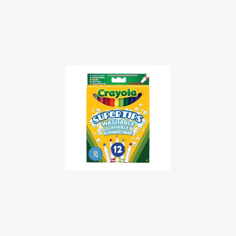 Набір для творчості Crayola 12 тонких фломастеров ярких цветов (7509)