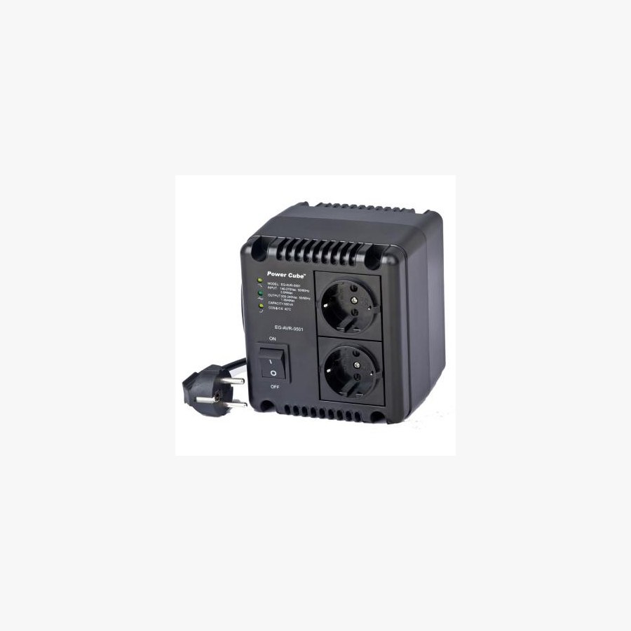 Стабілізатор напруги EnerGenie 1000 ВА, 600Вт (EG-AVR-1001)