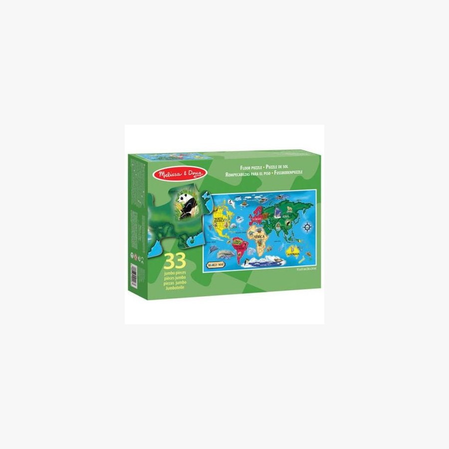 Пазл Melissa&Doug Карта Мира 33 элемента (MD10446)