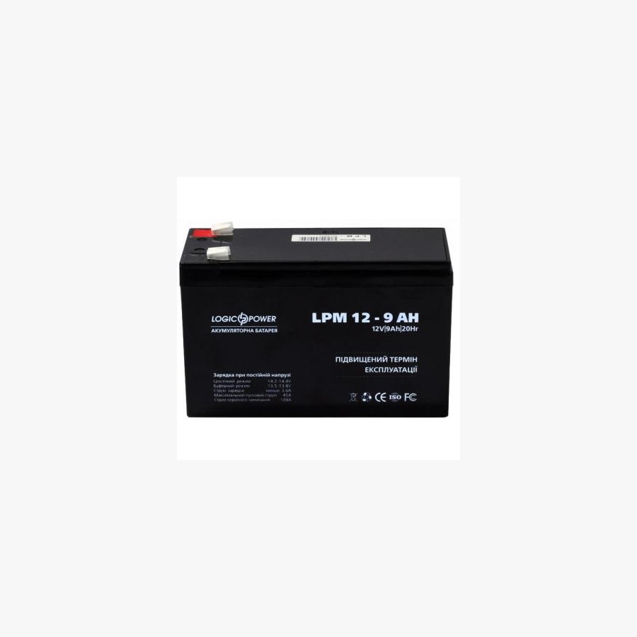 Батарея до ДБЖ LogicPower LPM 12В 9Ач (3866)
