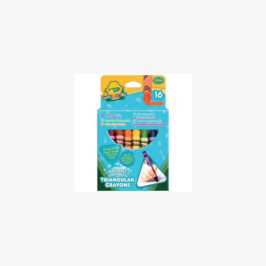 Олівці кольорові Crayola 16 трехгранных восковых мелков (52-016T)