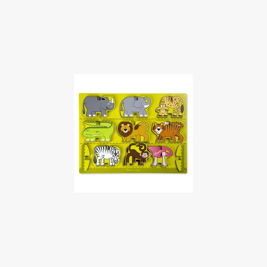 Розвиваюча іграшка Melissa&Doug Деревянная головоломка-укладка Сафари (MD9024)