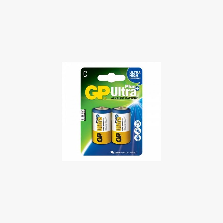 Батарейка Gp C GP Ultra Plus Alkaline LR14 * 2 (14AUP-U2 / 4891199100390)