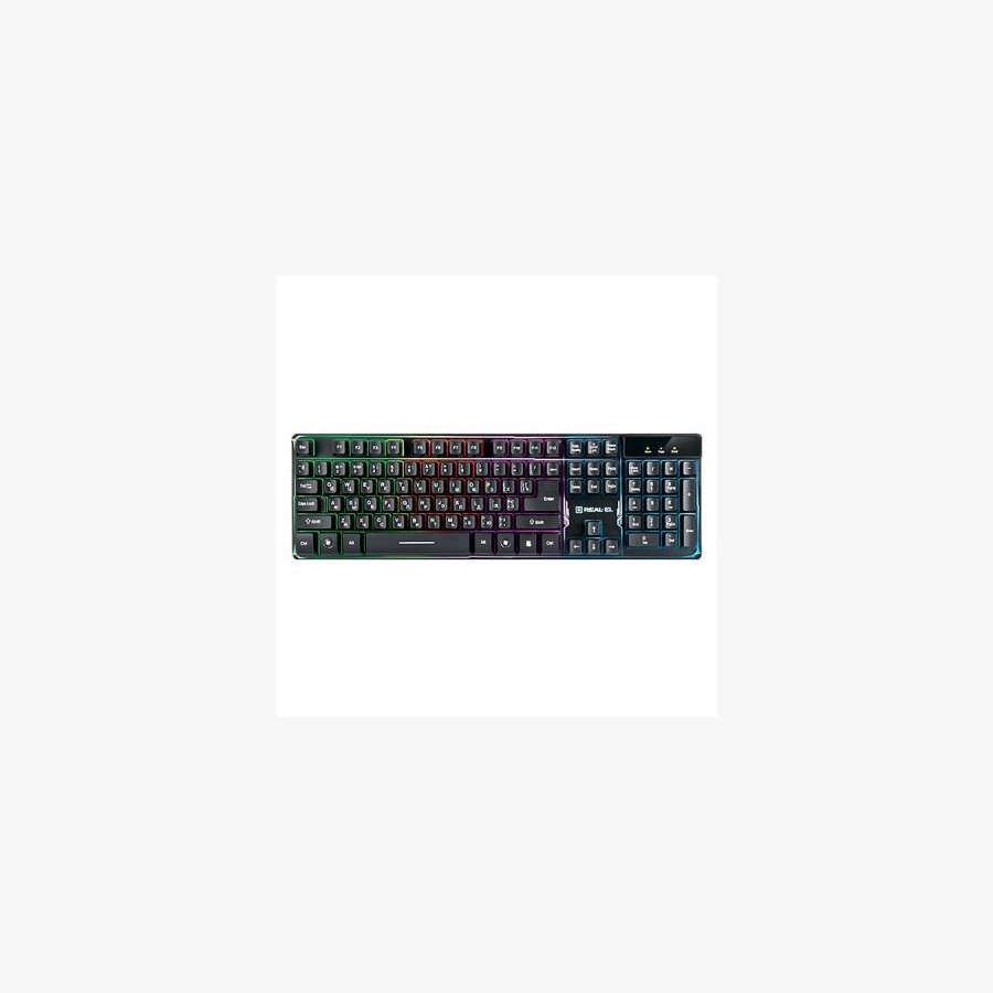 Клавіатура REAL-EL 8700 Gaming Backlit Black (EL123100015)