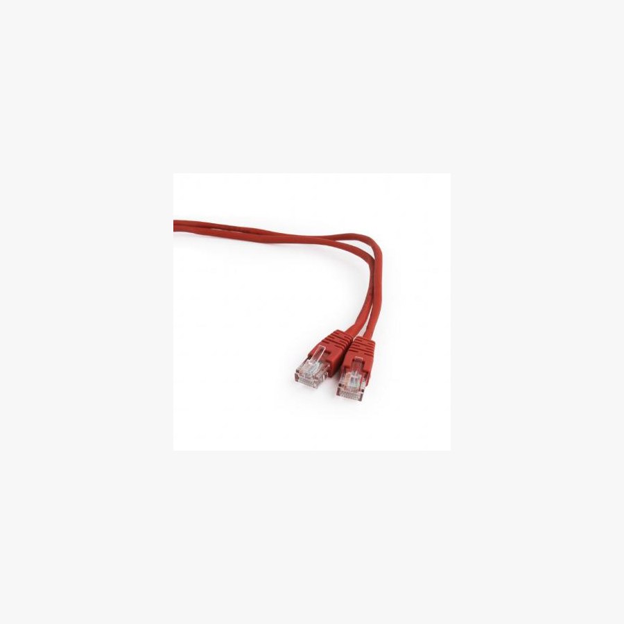 Патч-корд 0.5м, UTP, cat.5e, CCA, red Cablexpert (PP12-0.5M/R)