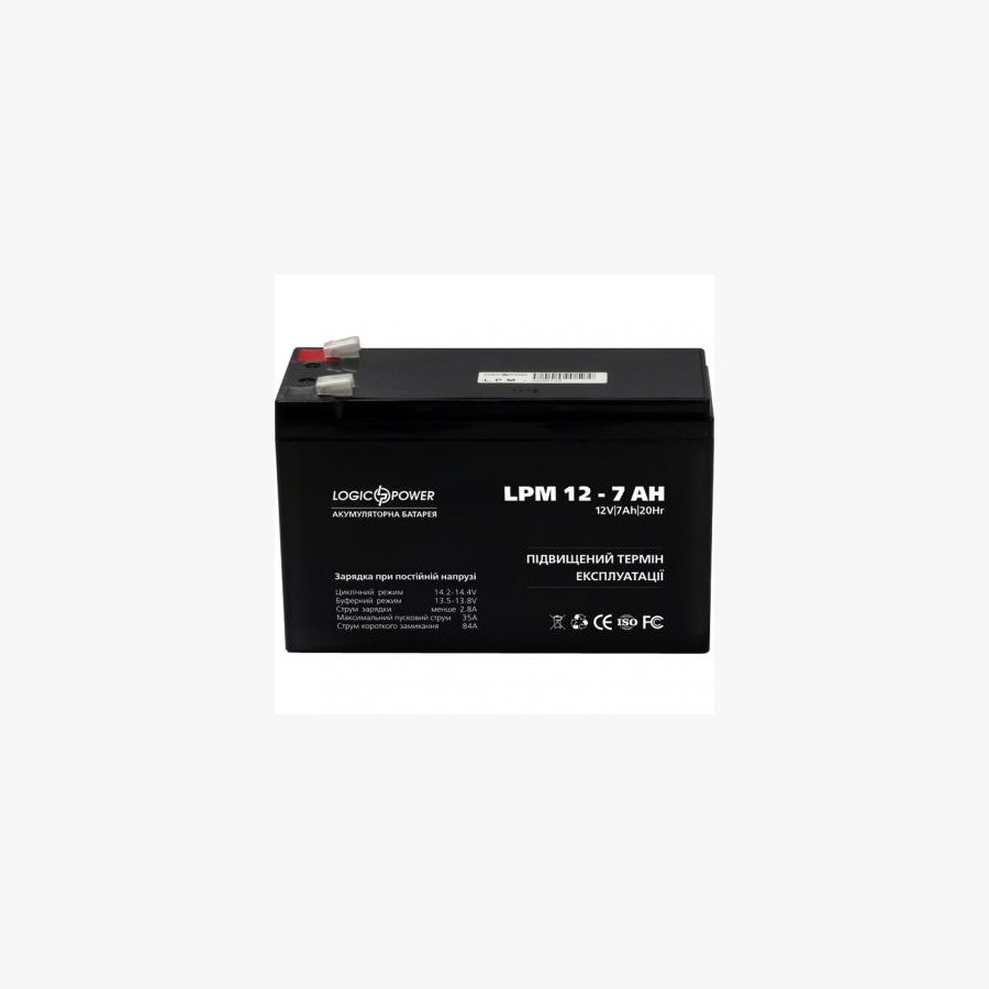 Батарея до ДБЖ LogicPower LPM 12В 7 Ач (3862)