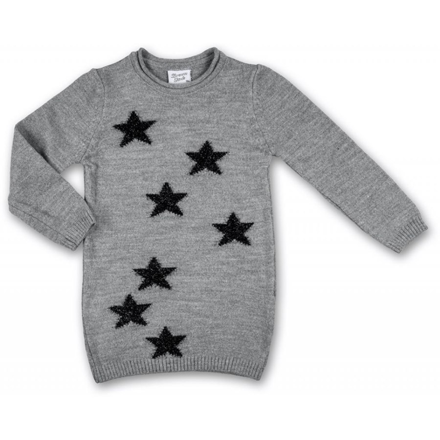 Кофта дитяча Breeze джемпер сірий меланж із зірочками (T-104-92G-gray)