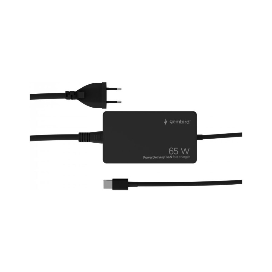 Блок живлення мережевий Gembird TYPE-C/PD/65W, 28W QC/4.0/4.0+/28W (NPA-AC-PDQC65-01)