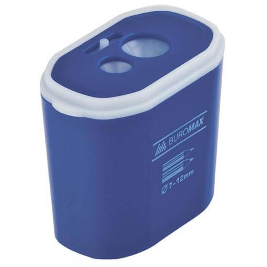 Точилка Buromax with a container, large, double, plastic (BM.4776)